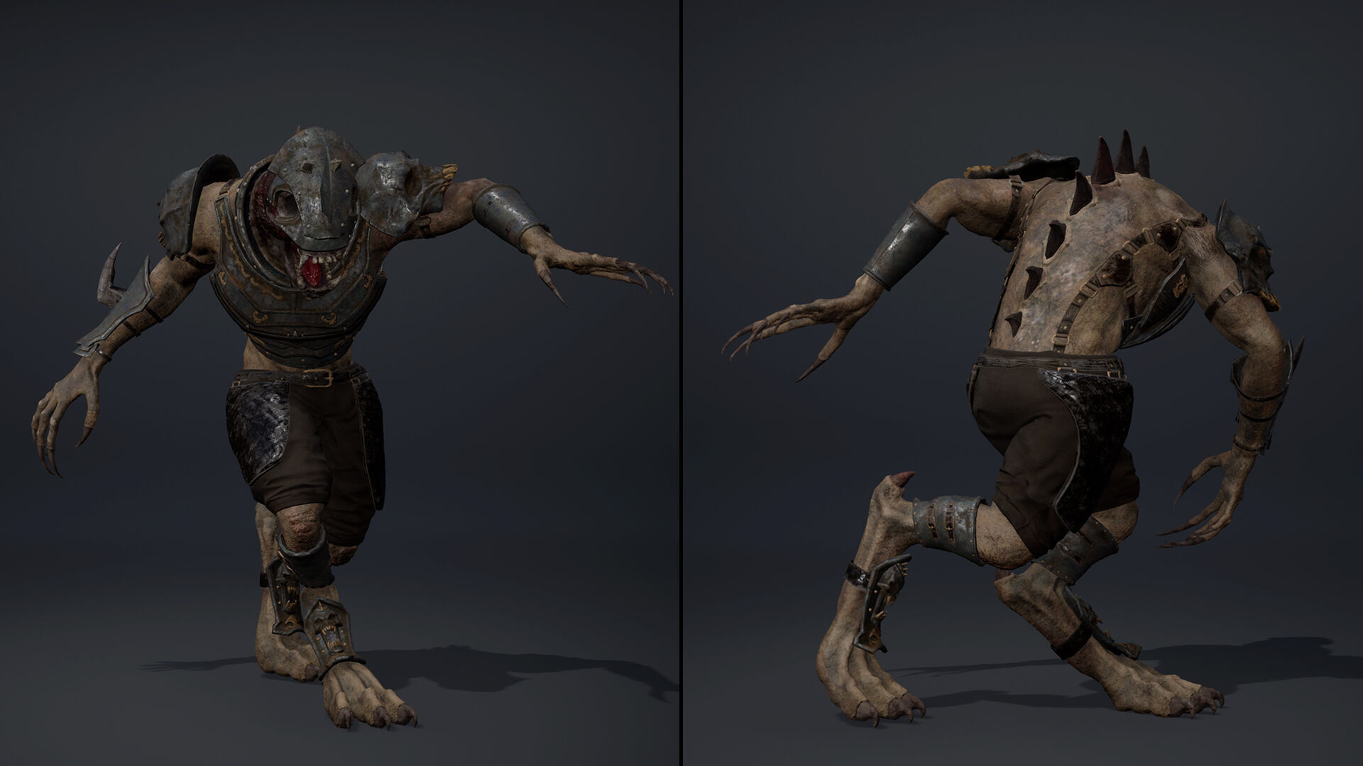 Gloom Swordman Arm1 Brutal Low-poly 3D model_13