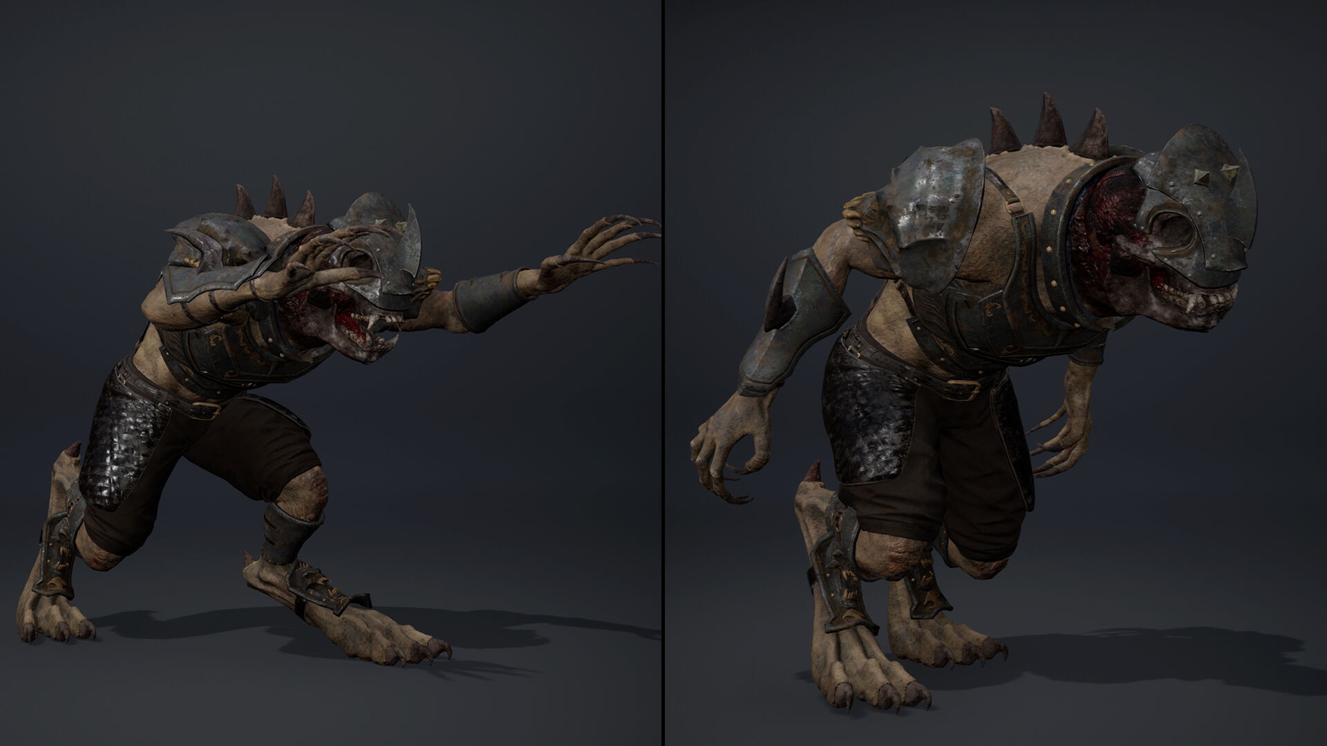 Gloom Swordman Arm1 Brutal Low-poly 3D model_11