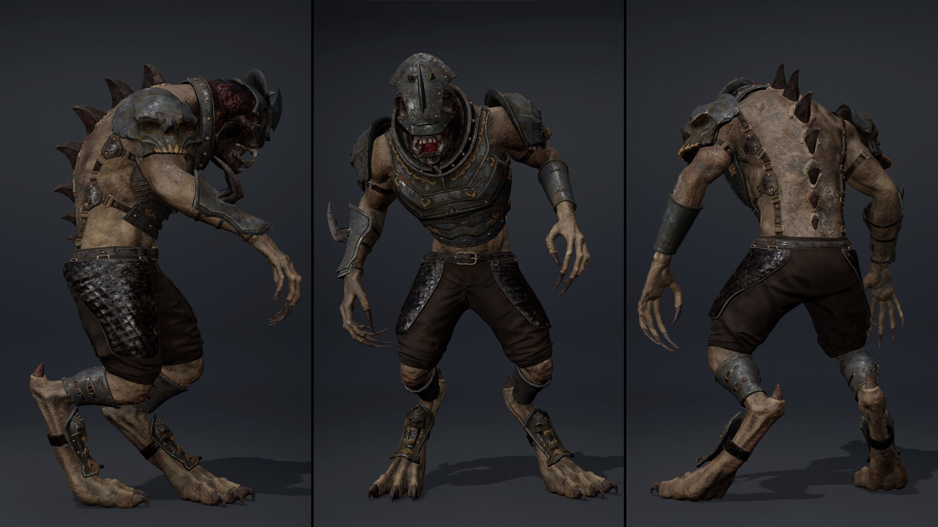 Gloom Swordman Arm1 Brutal Low-poly 3D model_10