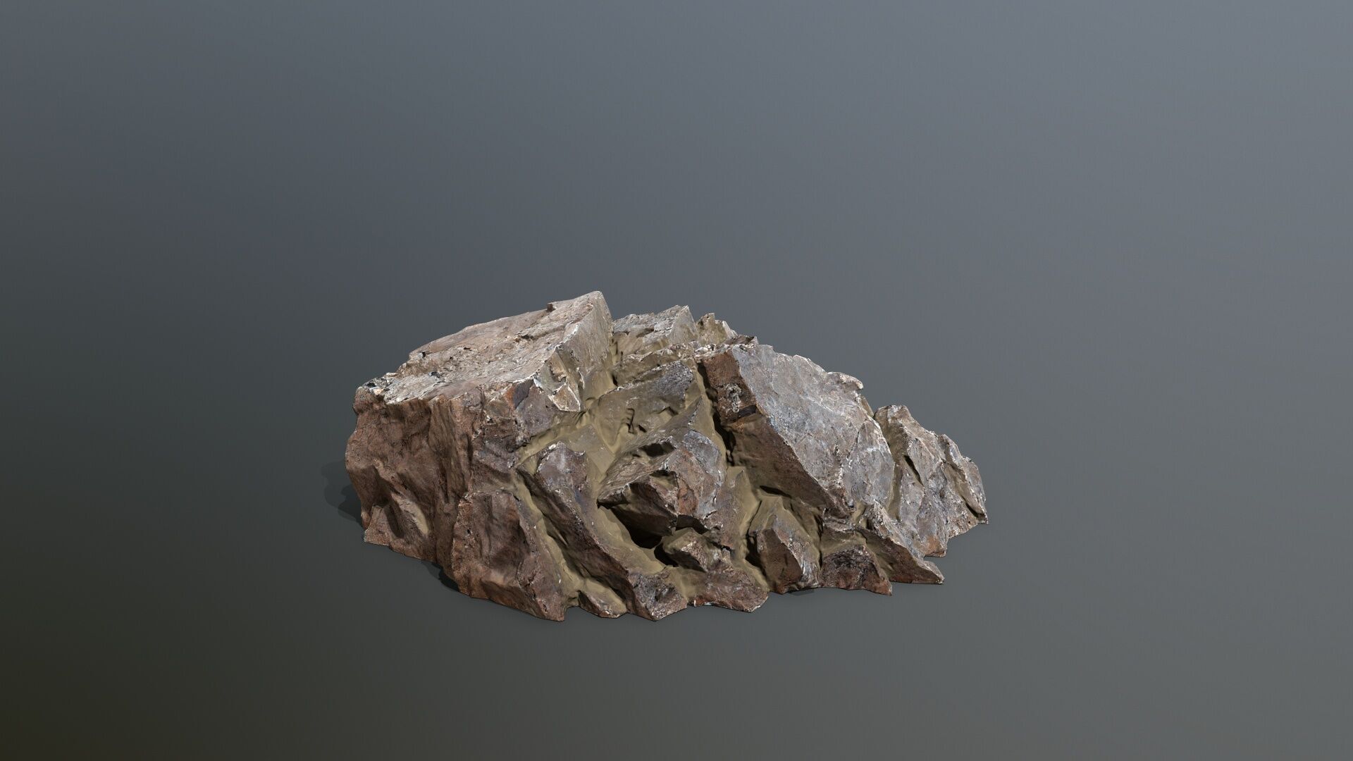 Desert  Rock Set Low-poly 3D model_8