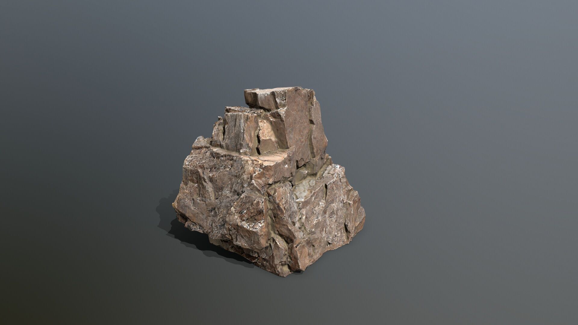 Desert  Rock Set Low-poly 3D model_6