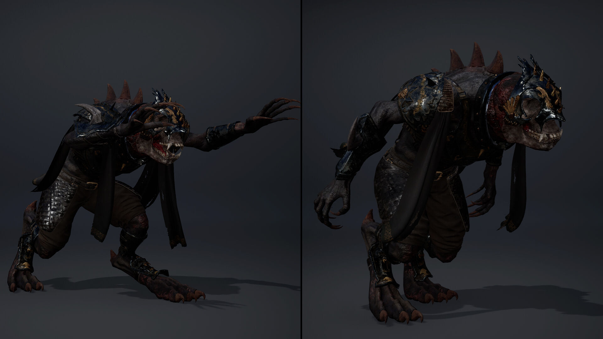 Gloom Swordman Arm1 Low-poly 3D model_12