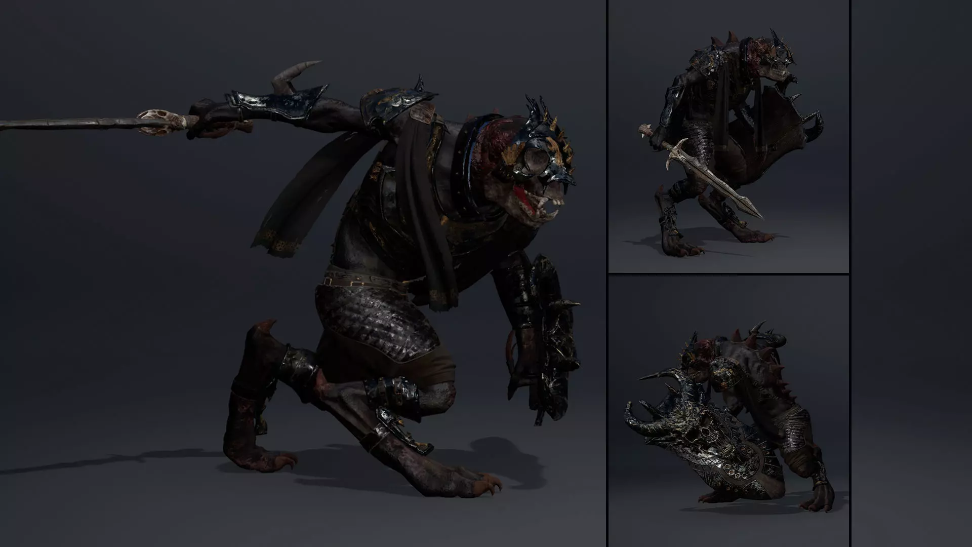 Gloom Swordman Arm1 Low-poly 3D model_0