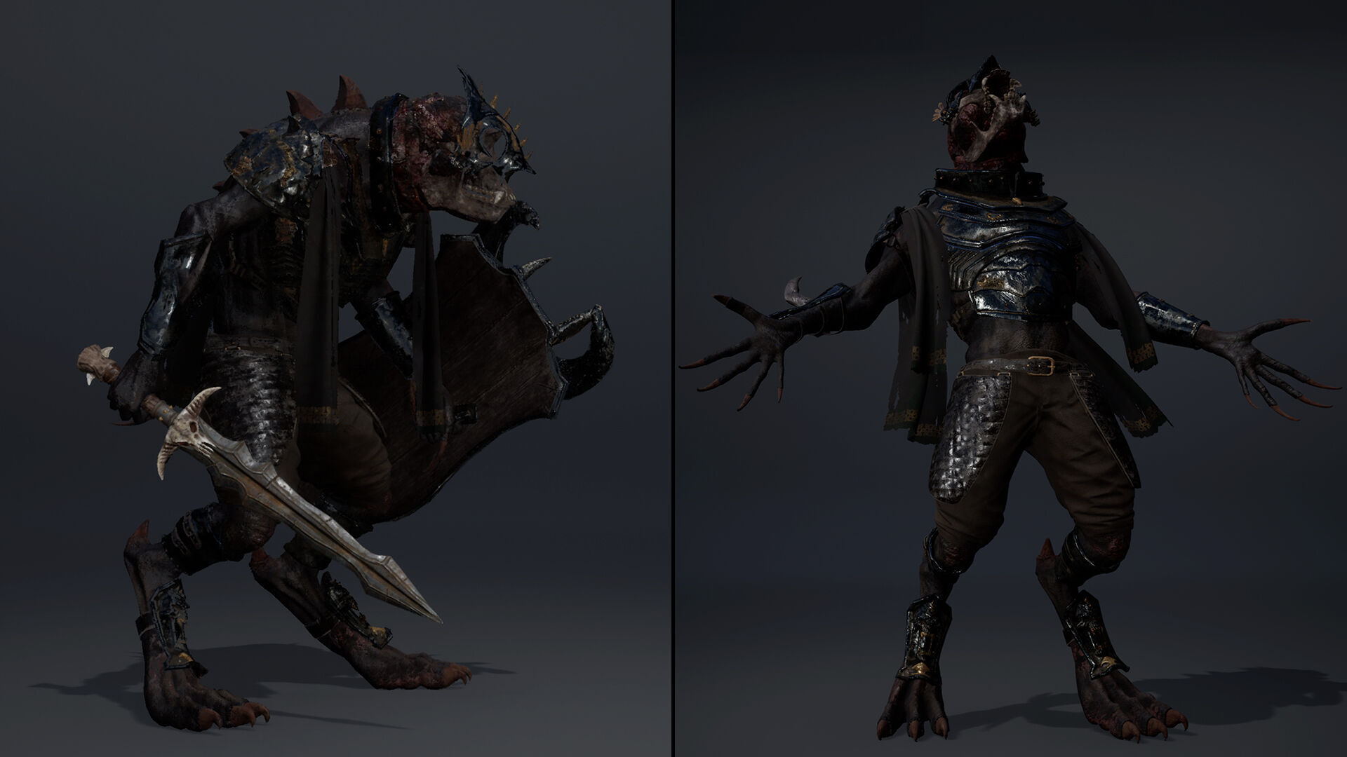 Gloom Swordman Arm1 Low-poly 3D model_8