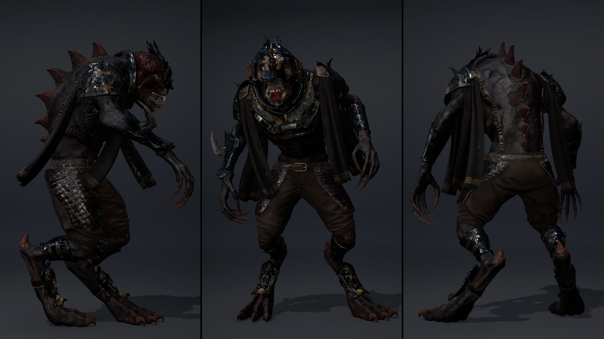 Gloom Swordman Arm1 Low-poly 3D model_10