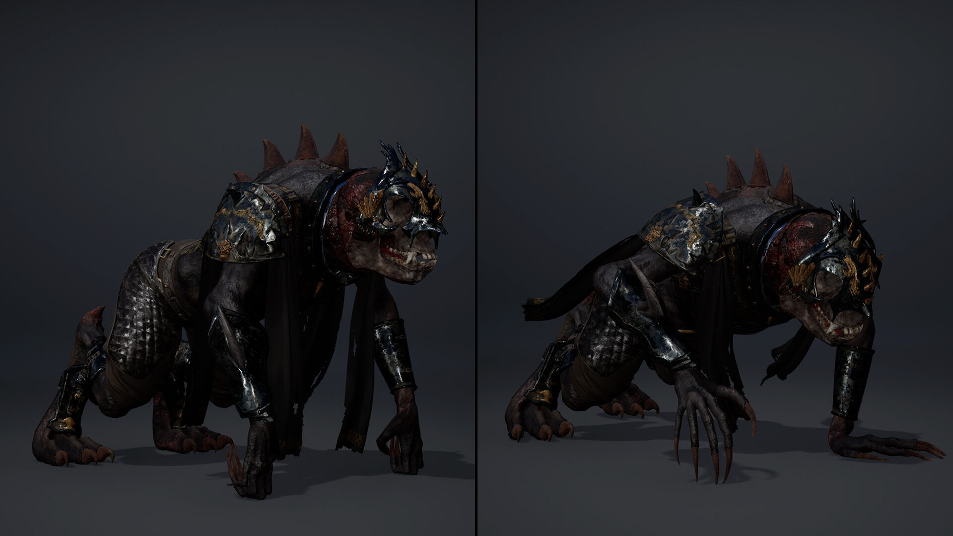 Gloom Swordman Arm1 Low-poly 3D model_9