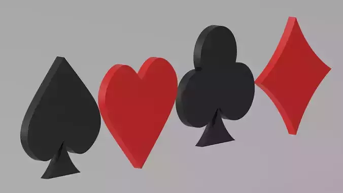 Poker Playing Cards Suit Spade Club Heart Diamond