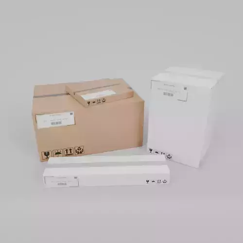 Retail Packaging Boxes Bundle - Rigged and Customizable 3D Model Collection