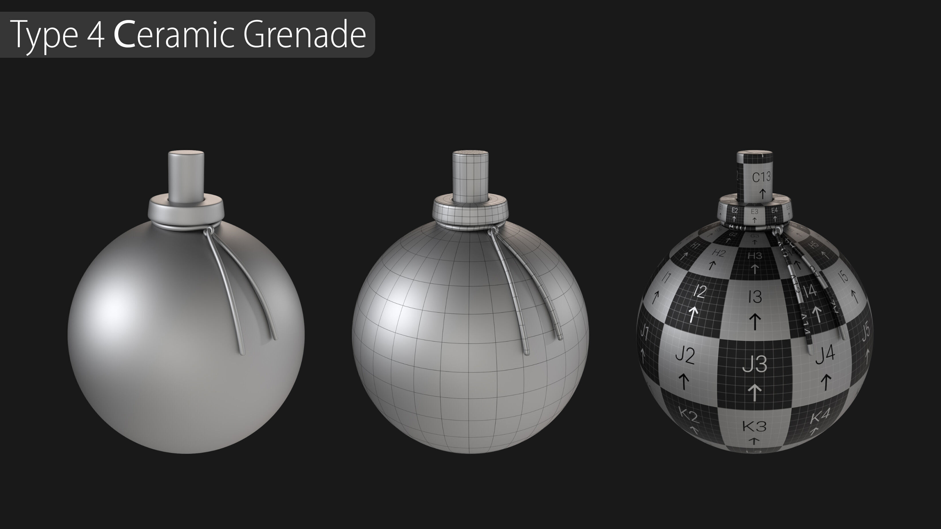 Explosives Mega Pack 100 Meshes Grenades Bombs Mines Dynamites Low-poly 3D model_10