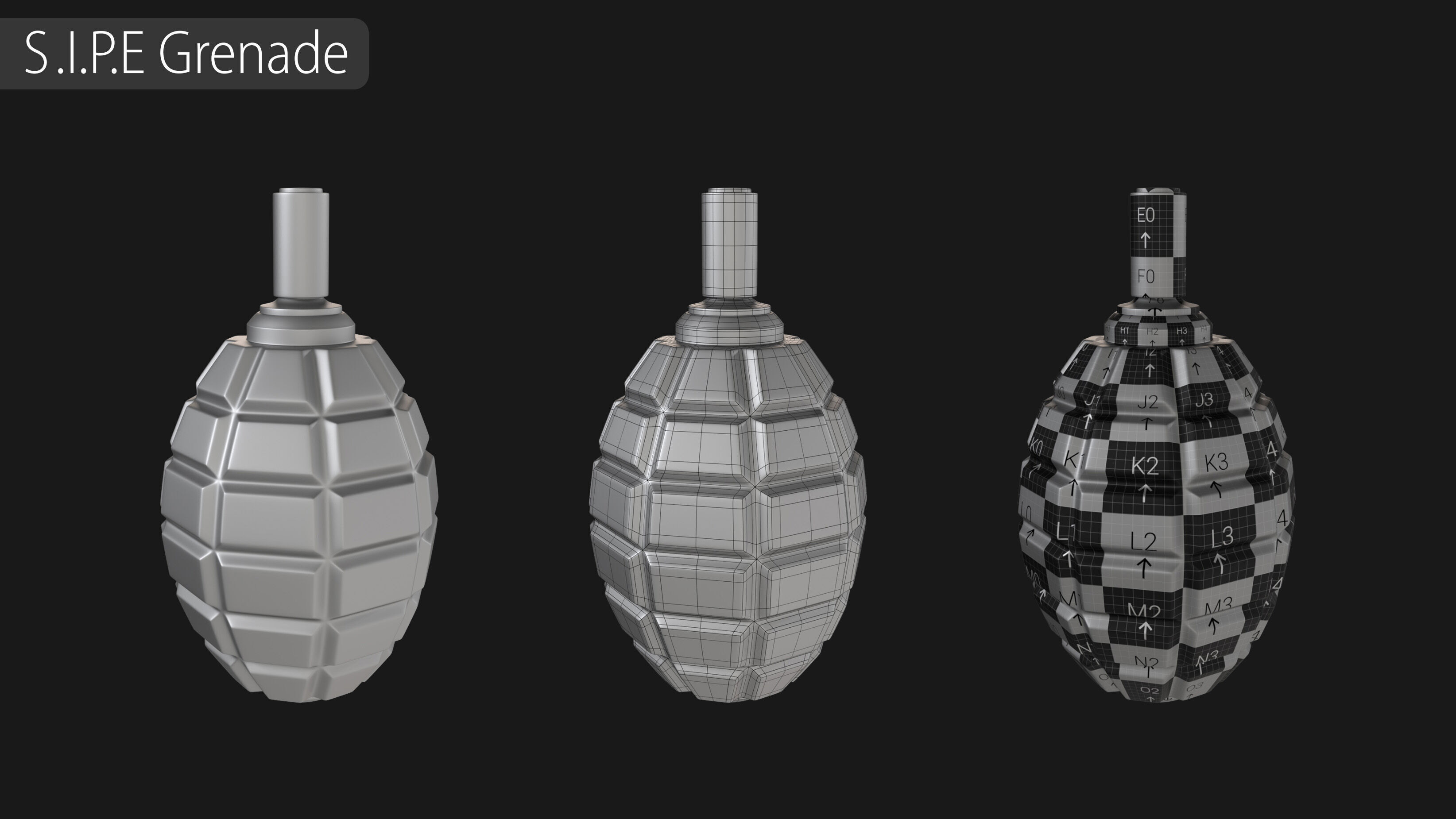 Explosives Mega Pack 100 Meshes Grenades Bombs Mines Dynamites Low-poly 3D model_18