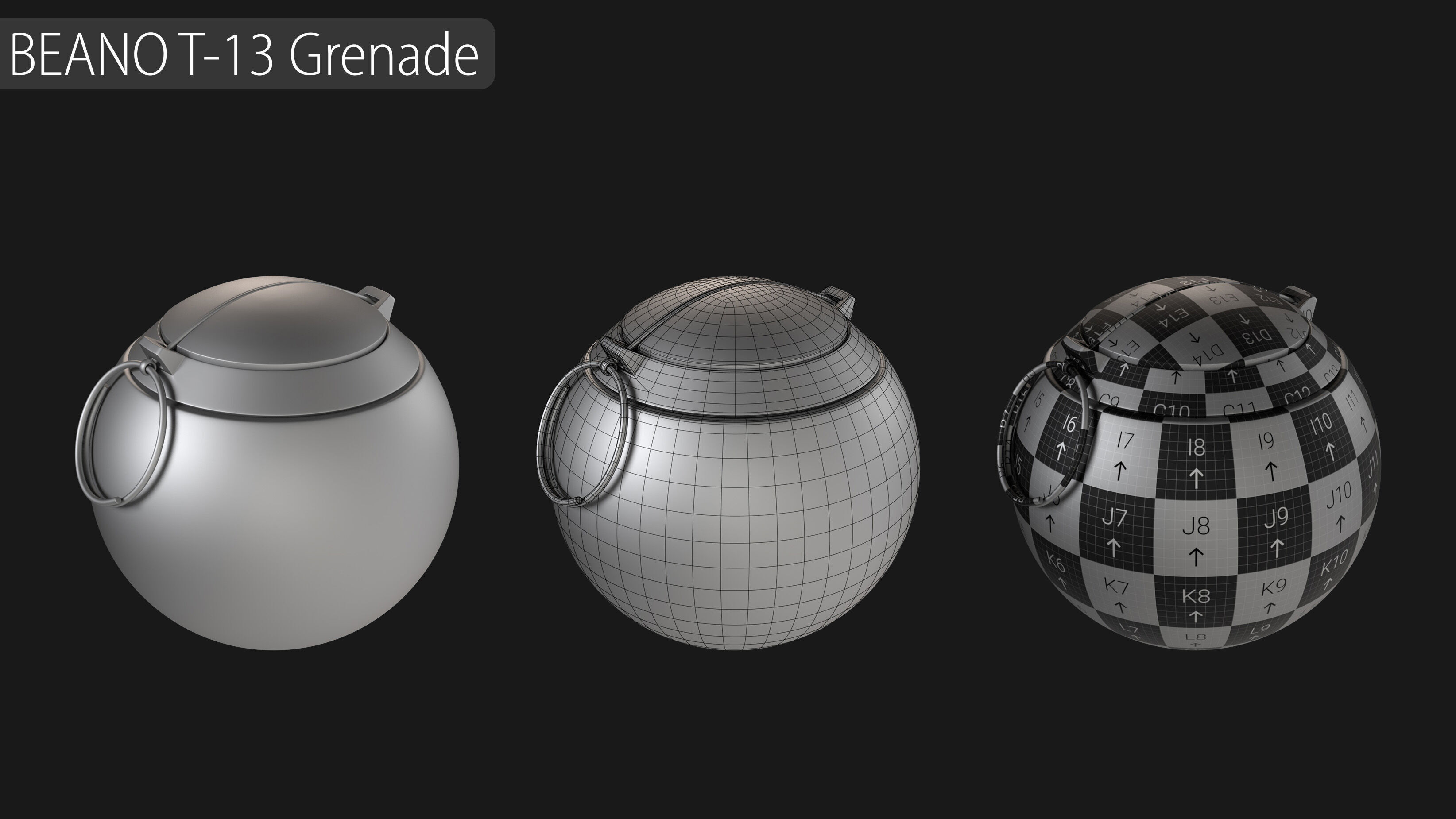 Explosives Mega Pack 100 Meshes Grenades Bombs Mines Dynamites Low-poly 3D model_6
