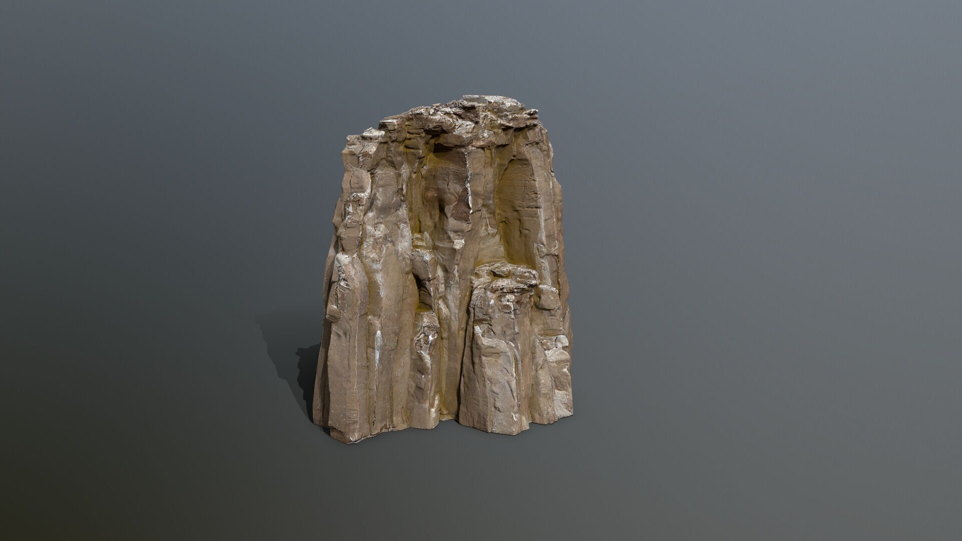 Old Rock Set Low-poly 3D model_4