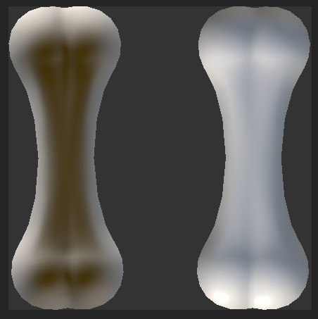 Stylized Blue Pet Bowl and Bone Toy Free low-poly 3D model_6