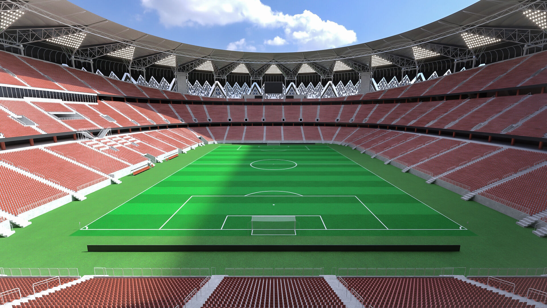 king Abdullah Stadium 3D model_1