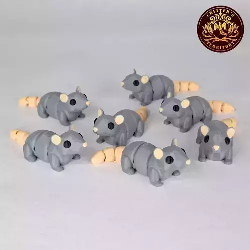 Flexi Mini Mouse No support Print in Place Articulated