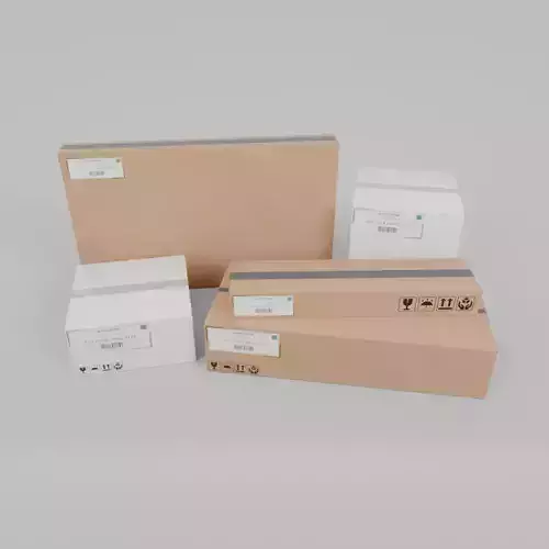 Logistics Pro Carboard Box Pack - Rigged and Customizable 3D Model Collection