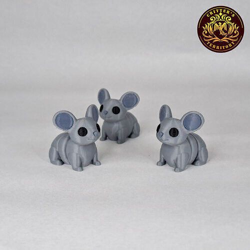 Flexi Mini Ili Pika No support Print in Place Articulated 3D print model
