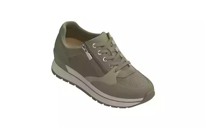 Stylish Women Sneaker with Side Zipper