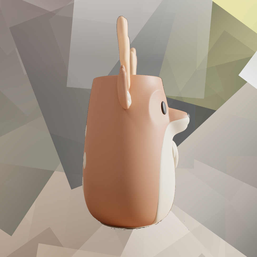 Animals Jar 3D print model_5