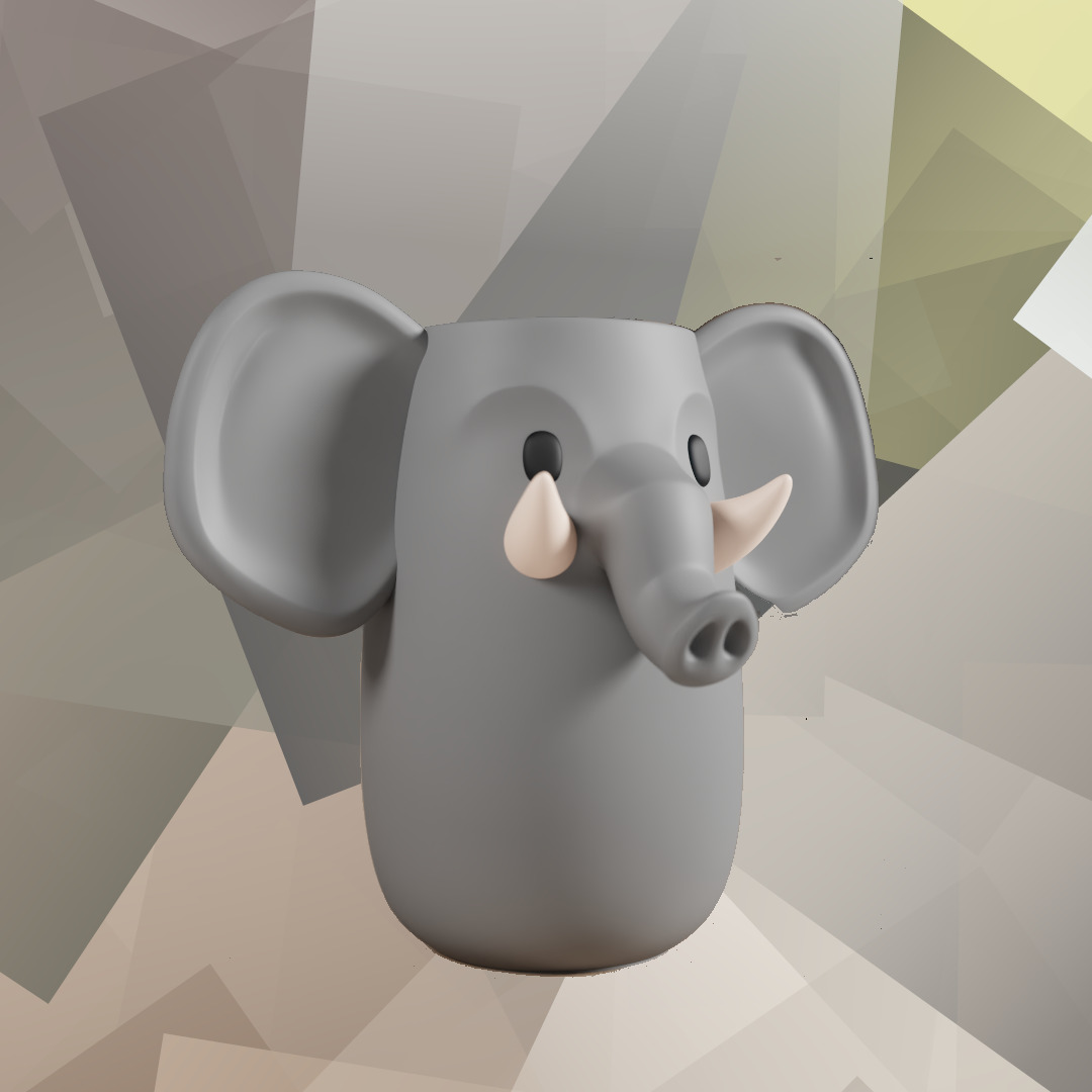 Animals Jar 3D print model_3