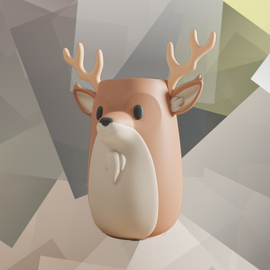 Animals Jar 3D print model_6