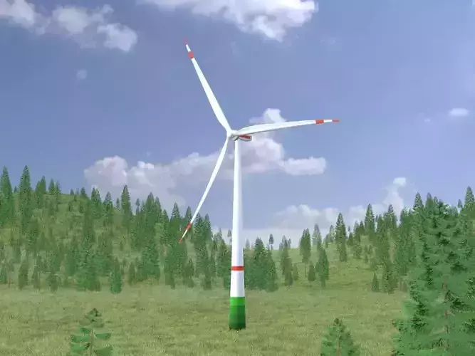 Wind turbine E1 H-132 RD 172 m