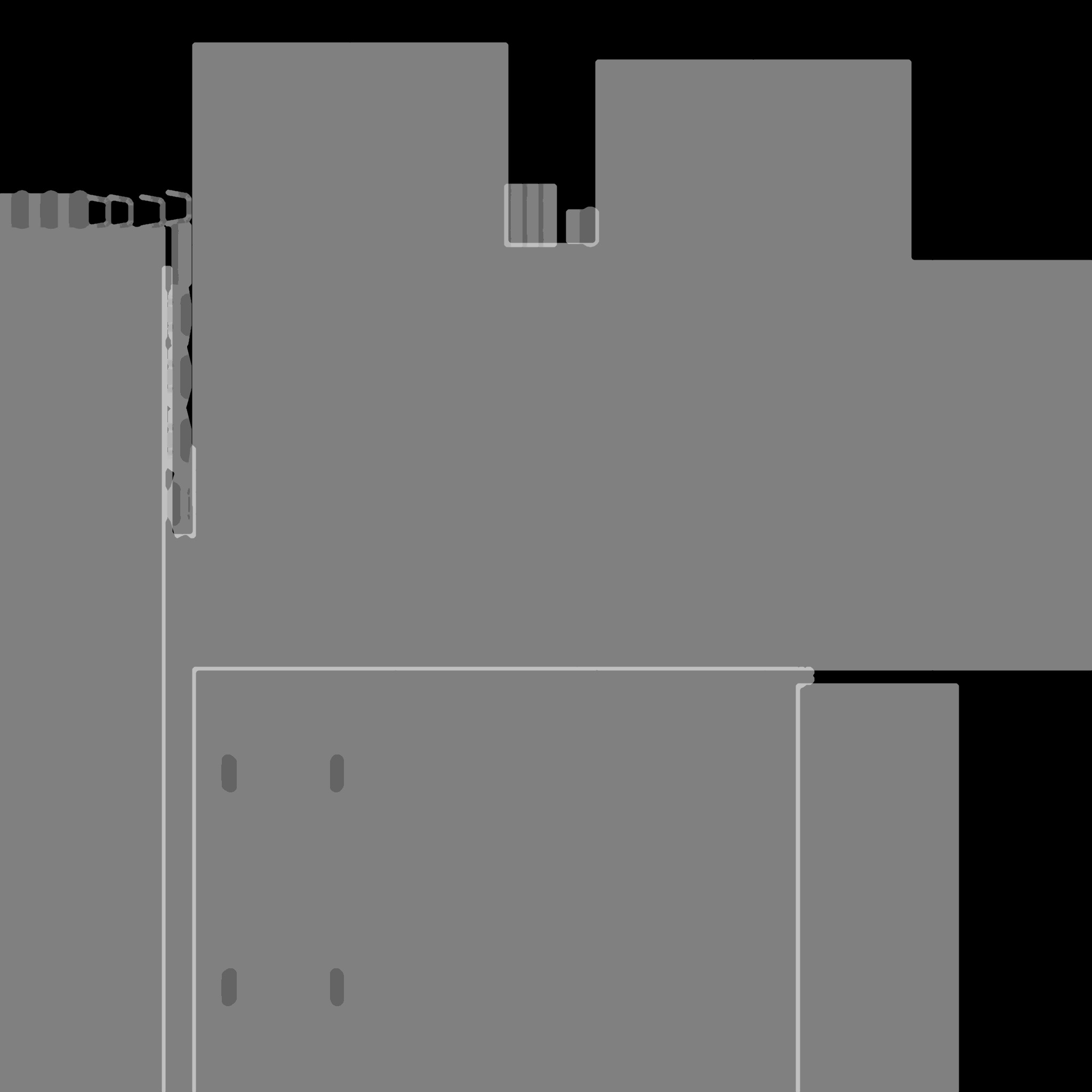 Low Poly PBR Bookcase Shelves with Drawers Low-poly 3D model_6