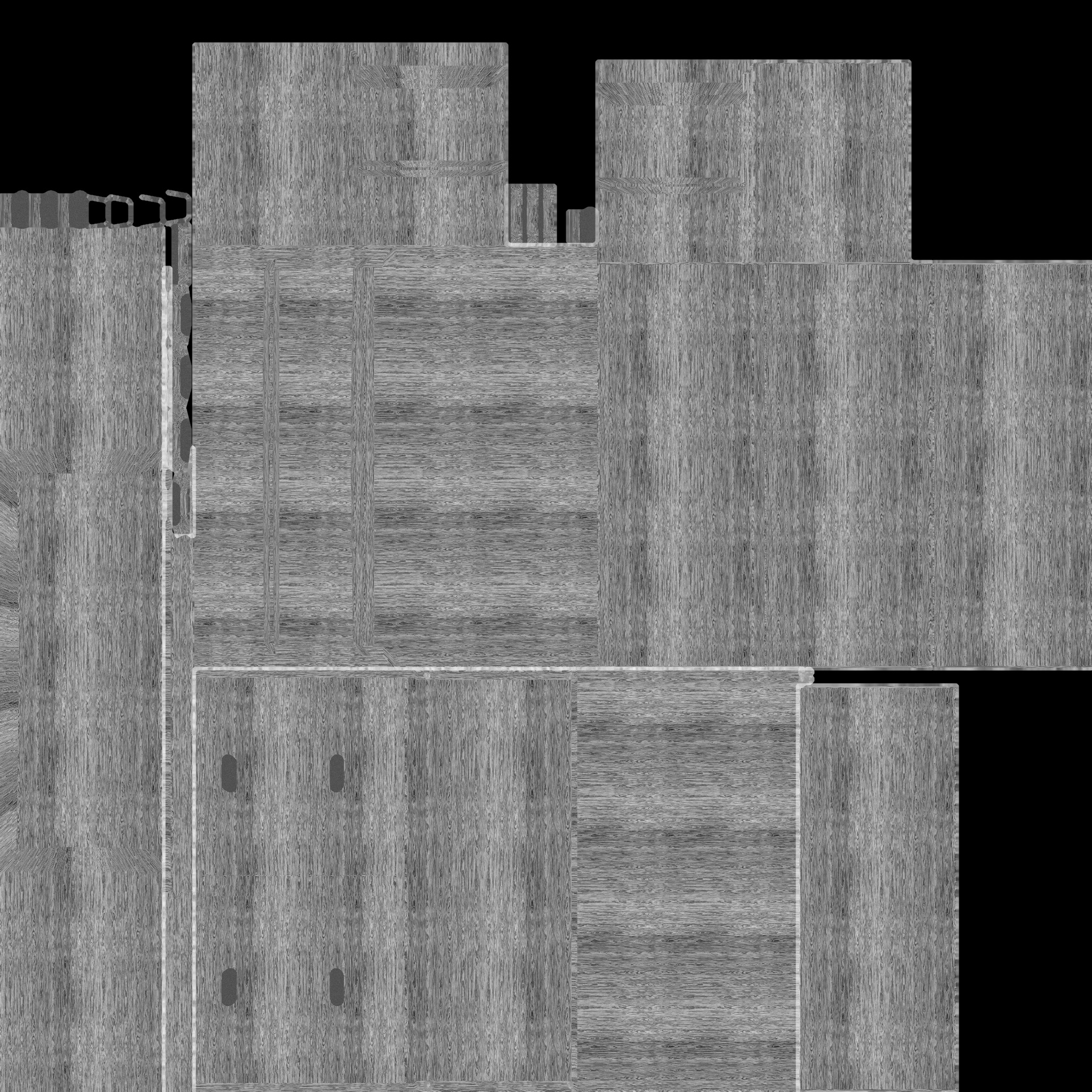 Low Poly PBR Bookcase Shelves with Drawers Low-poly 3D model_5