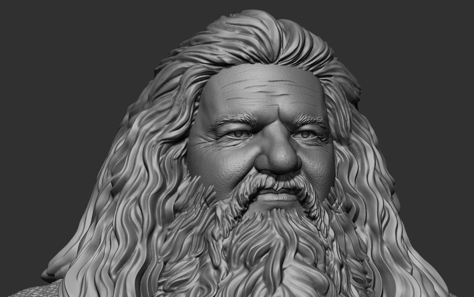 Rubeus Hagrid Print Ready 3D Model 3D print model 3D print model_2