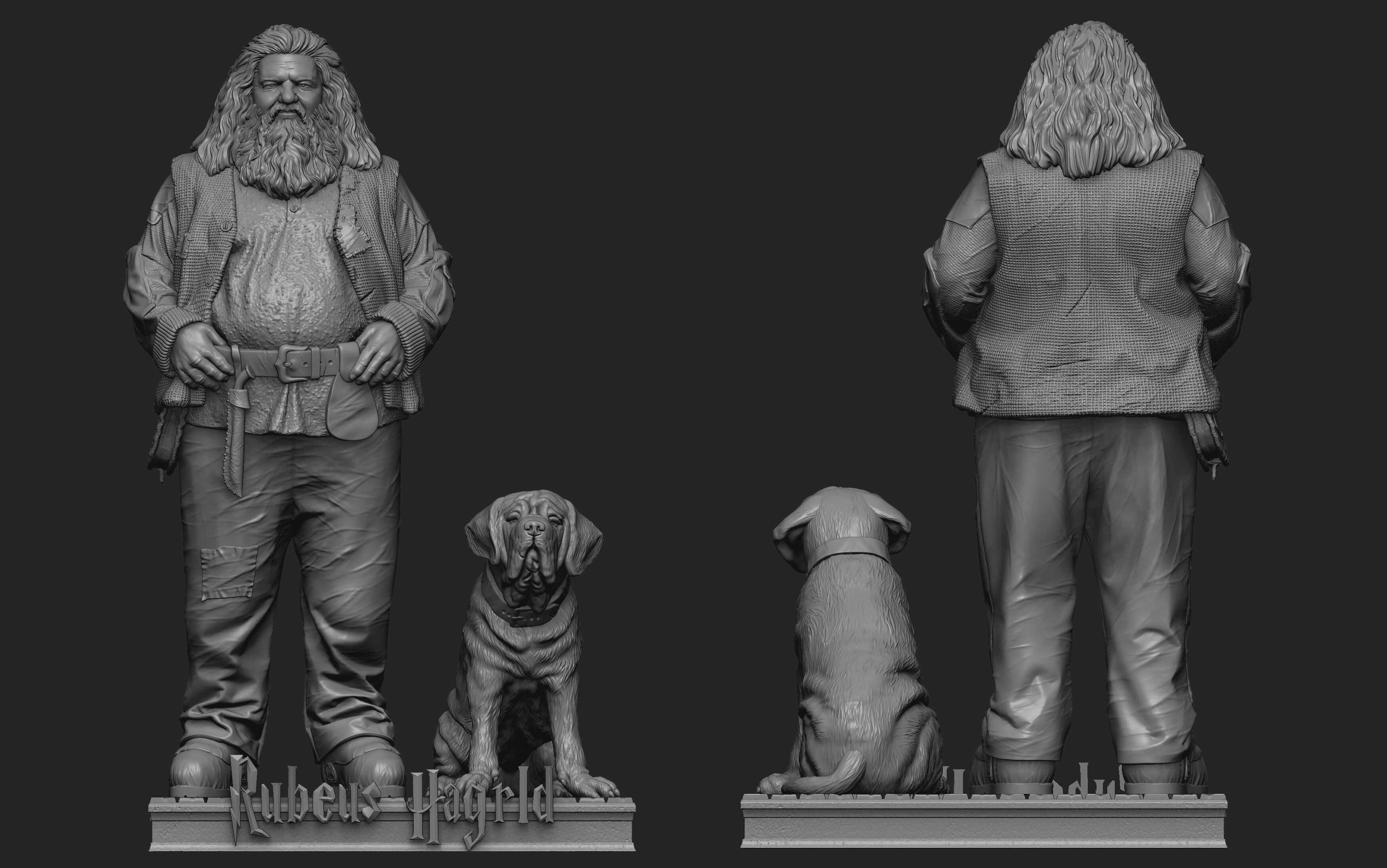 Rubeus Hagrid Print Ready 3D Model 3D print model 3D print model_8