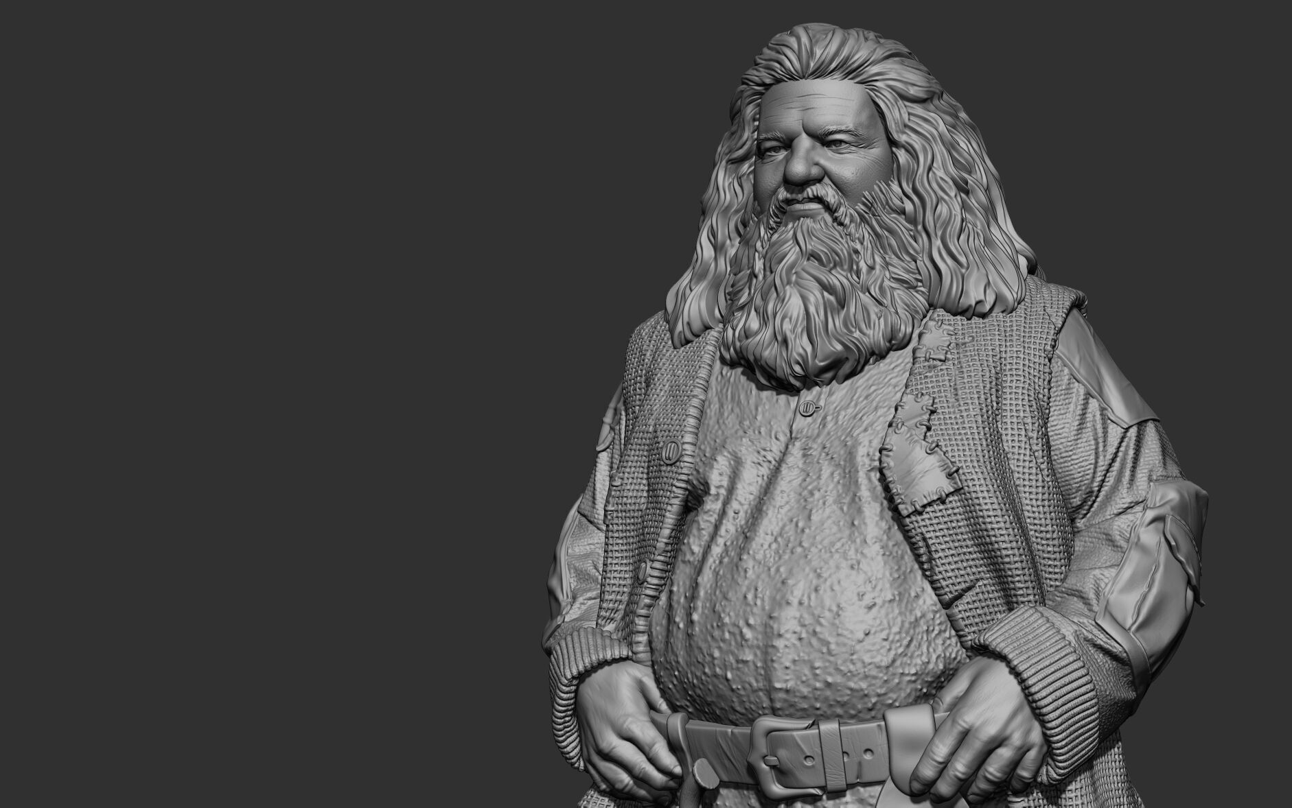 Rubeus Hagrid Print Ready 3D Model 3D print model 3D print model_6