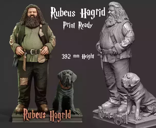Rubeus Hagrid Print Ready 3D Model 3D print model