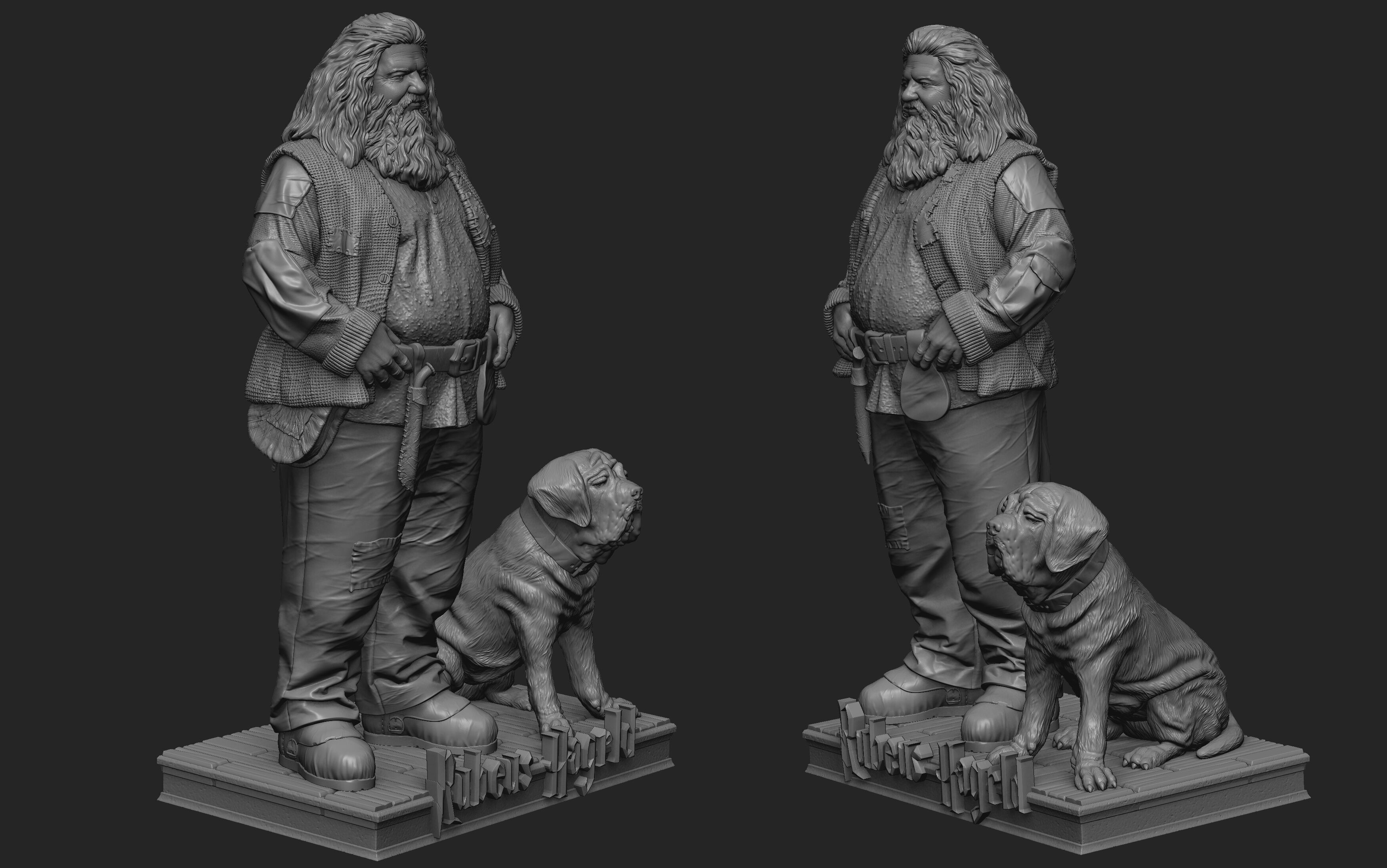 Rubeus Hagrid Print Ready 3D Model 3D print model 3D print model_12