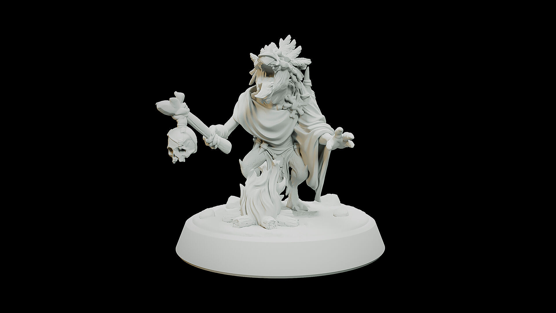 Kobold Shaman 3D print model_1