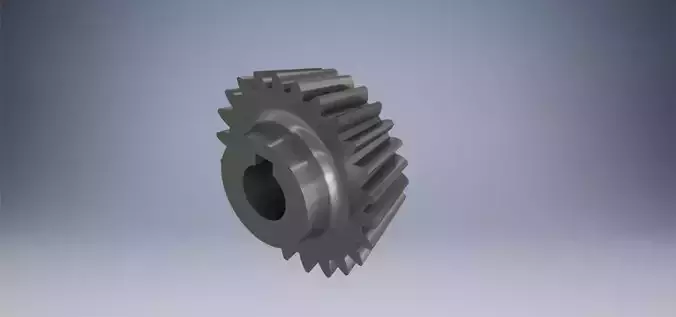 Bevel Gear Precision 3D Model with Technical Drawing 3D print model