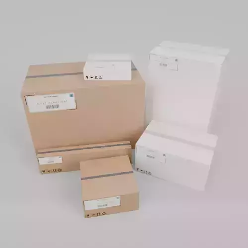 White and Industrial Box Set - Rigged and Customizable 3D Model Collection