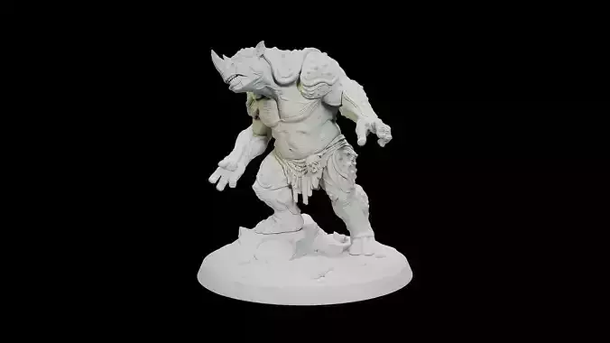 Wererhino 3D print model