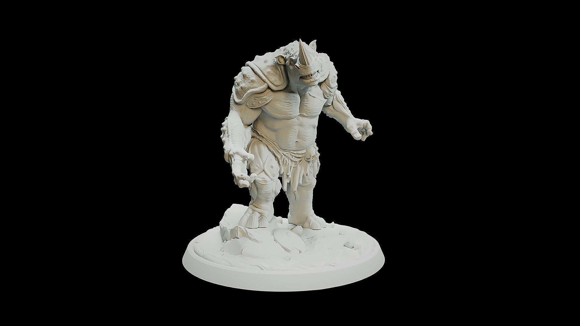 Wererhino 3D print model_1