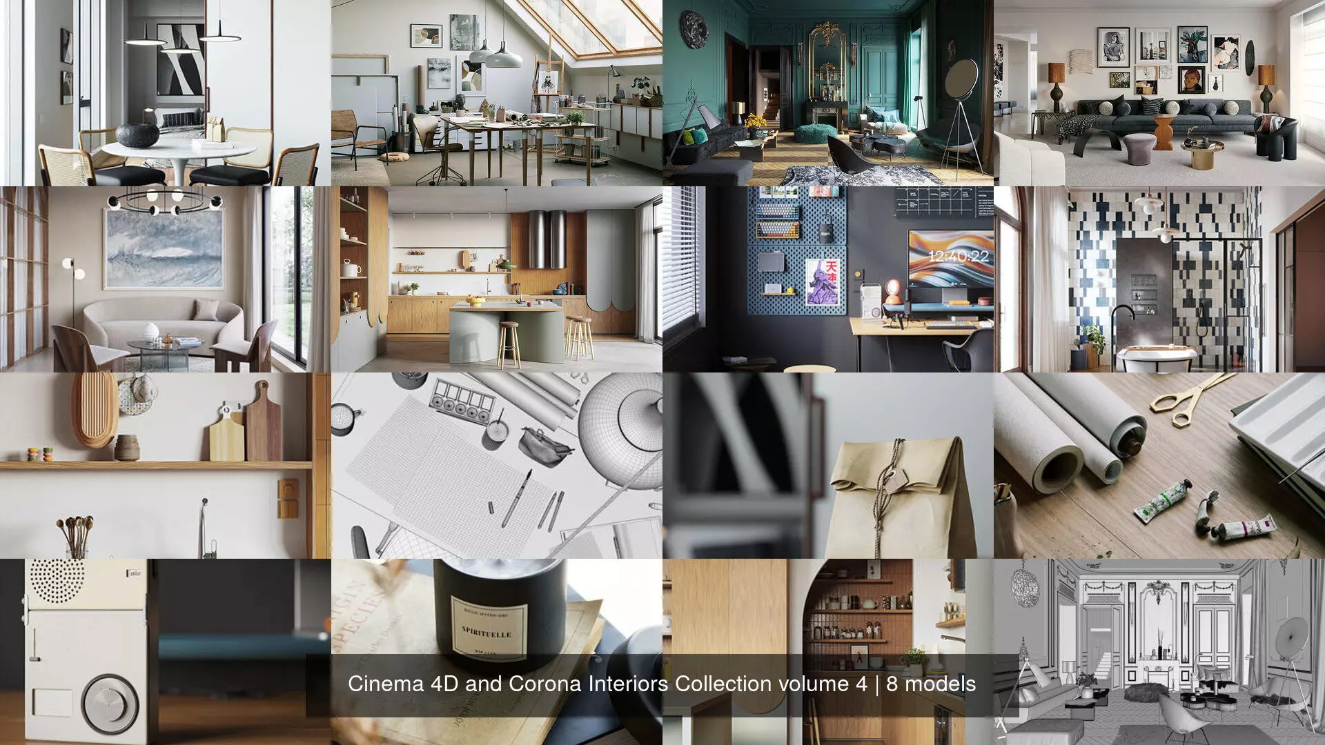 Cinema 4D and Corona Interiors Collection volume 4 _1