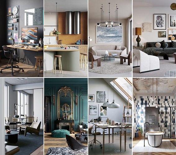 Cinema 4D and Corona Interiors Collection volume 4 3D Model Pack 3
