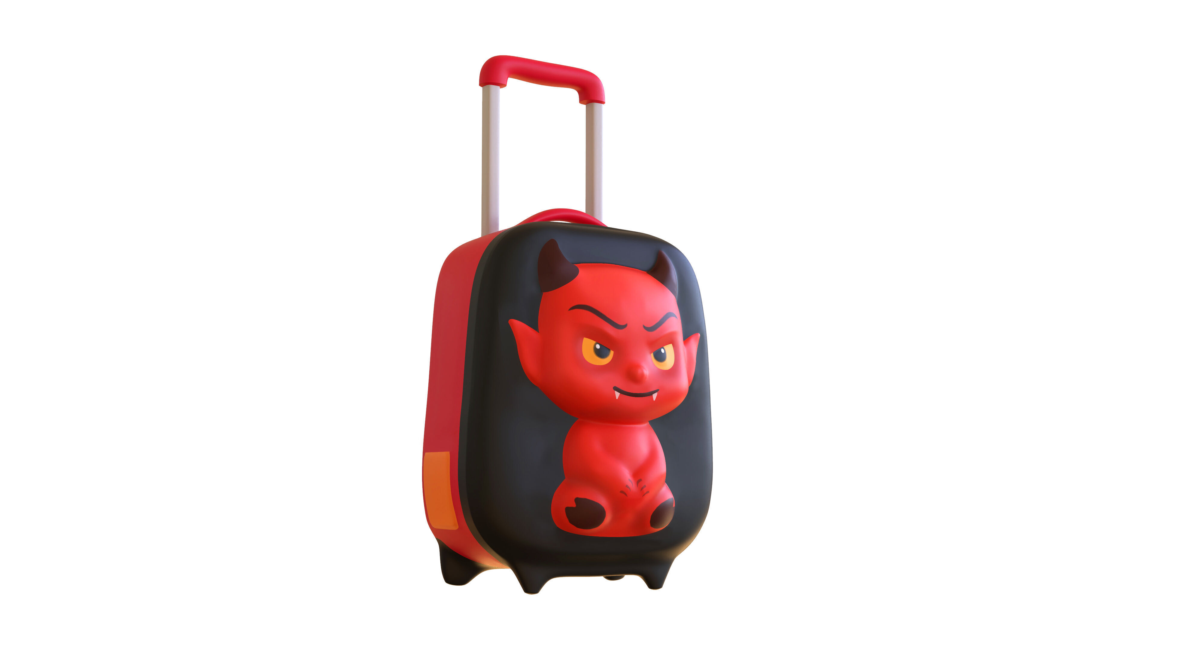 Low Poly - Suitcase Devil Low-poly 3D model_6