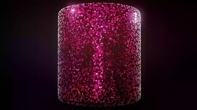 Pink Rectangle Glitter Substance PBR material and textures