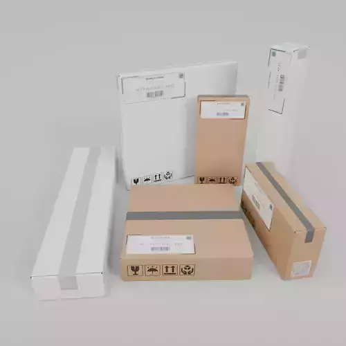 Designer White and Classic Box Bundle - Rigged and Customizable 3D Model Collection