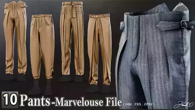 10 Mans pants 