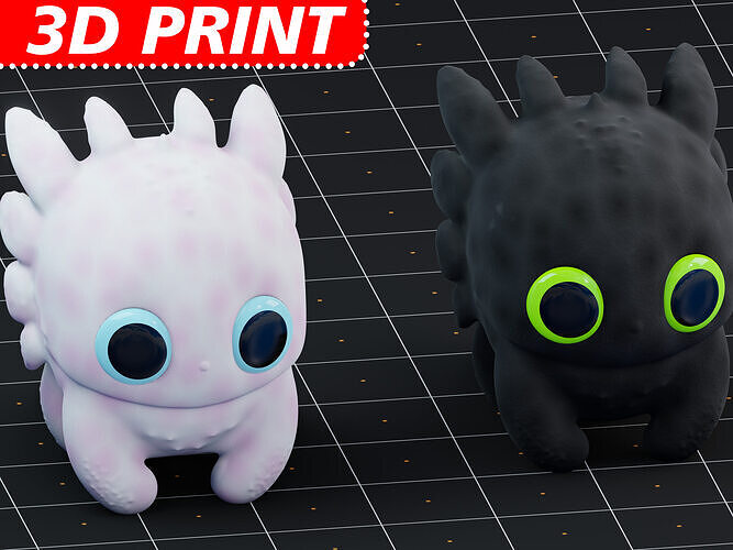 Toothless Dragon 3D print model
