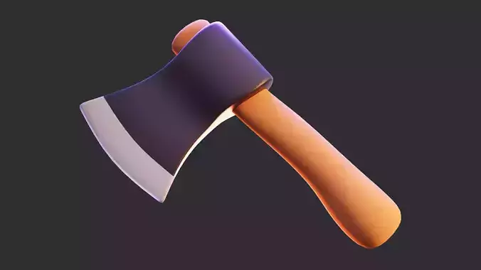 Low Poly Axe