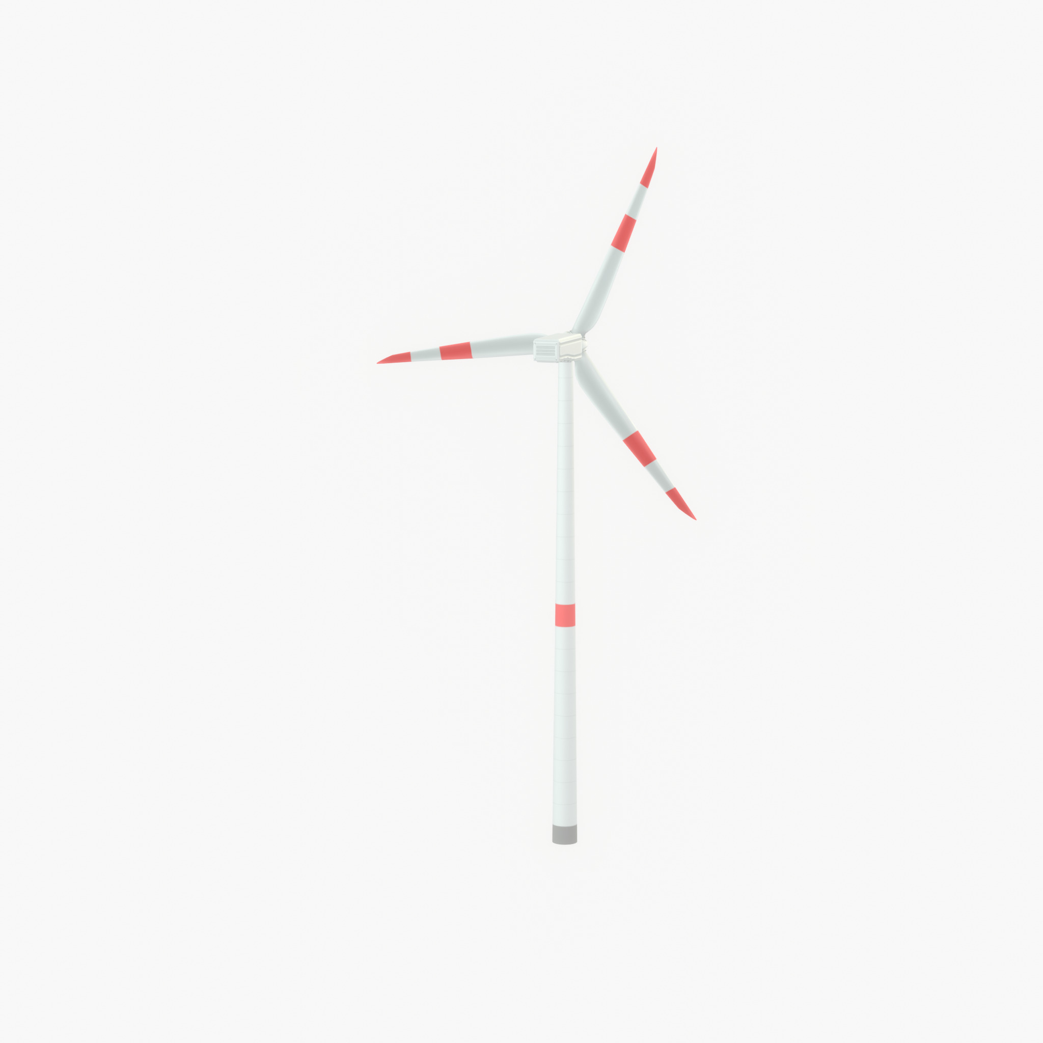 Wind turbine N1 H-150 RD 148 m Low-poly 3D model_45