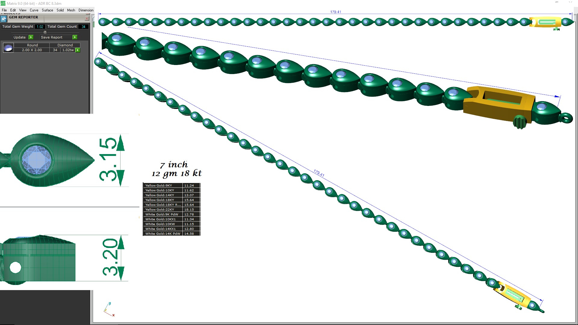 21 Solitaire Bracelets bulk bundle pack collection _191