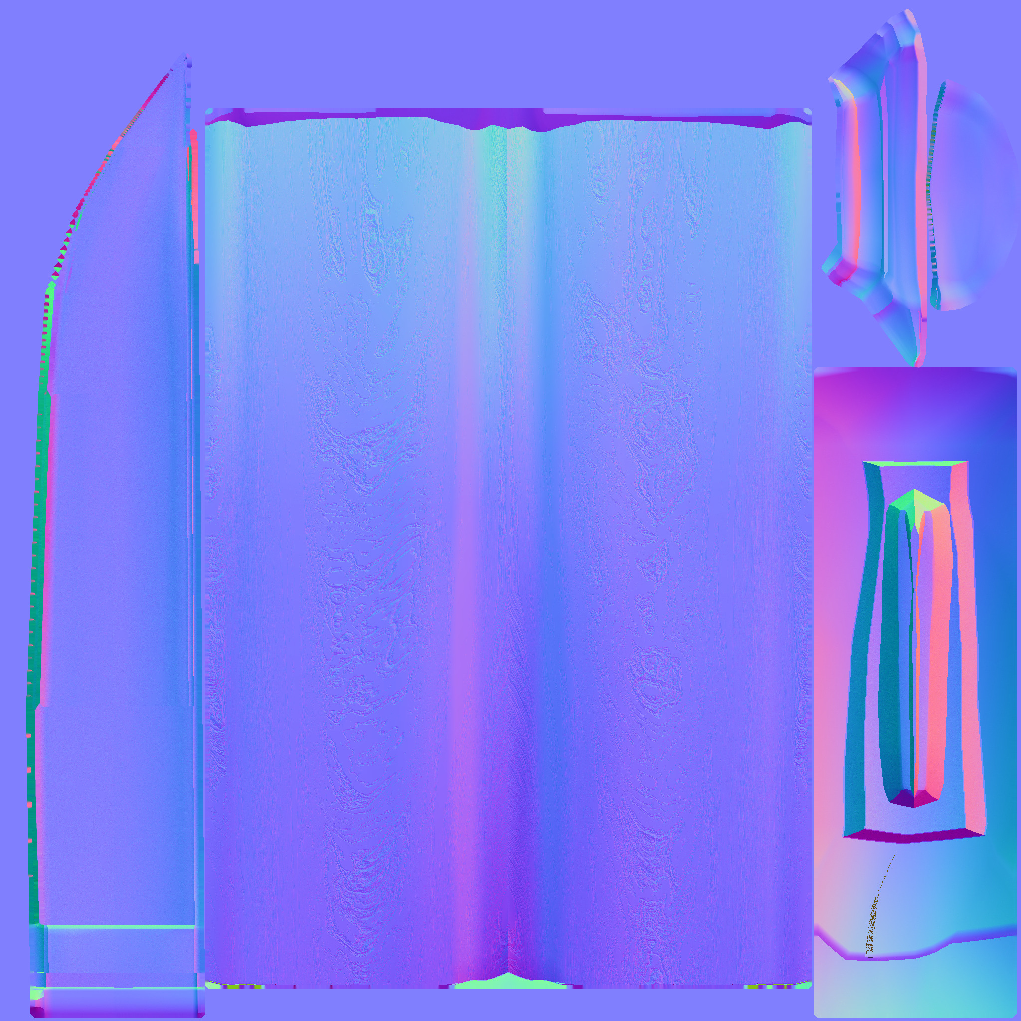 Bowie Knife PBR and Realtime Optimized Model Low-poly 3D model_5