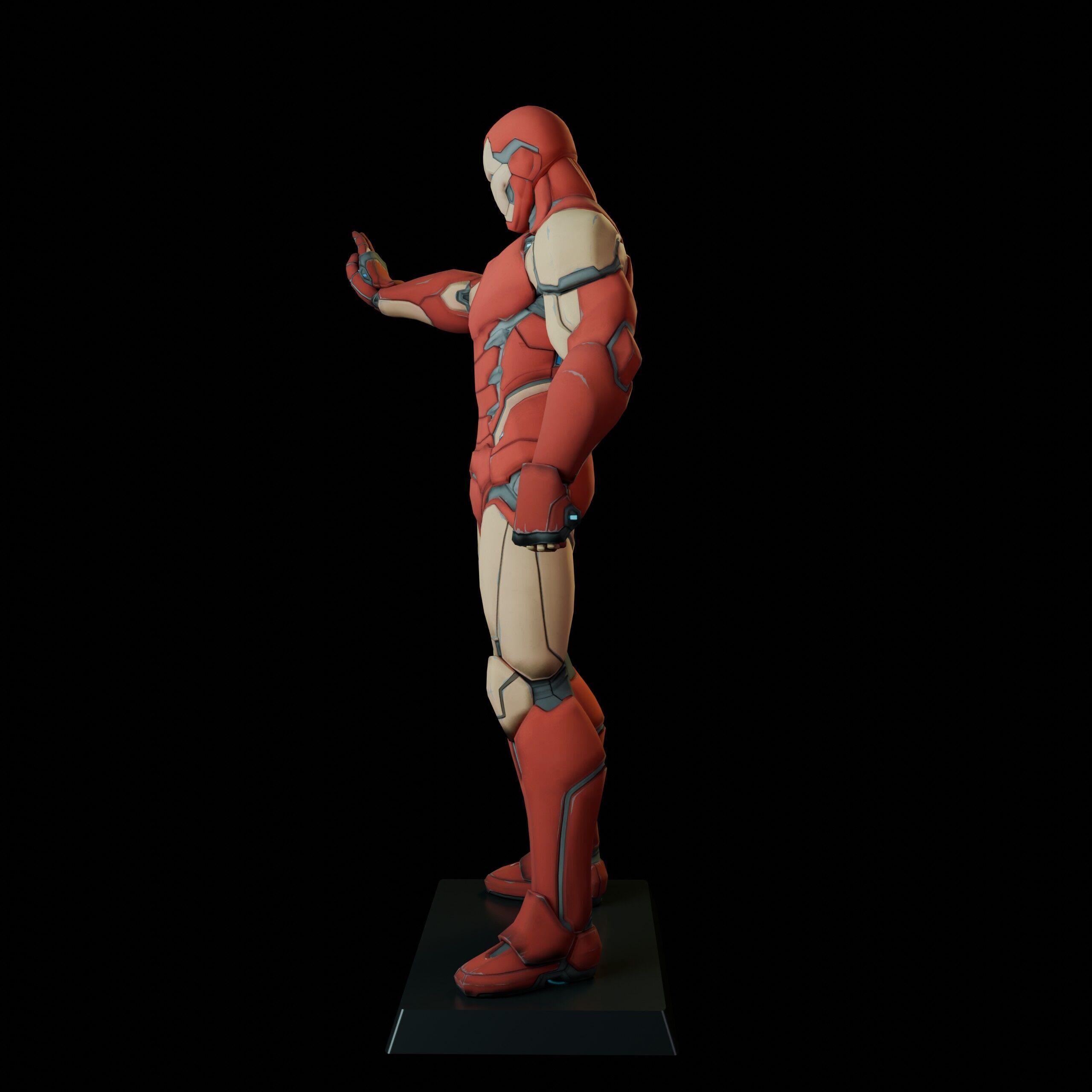 Iron Man 3D print model_4